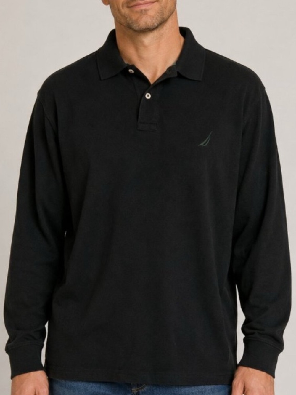 Nautica Men’s Polo-Type Shirt Black XL